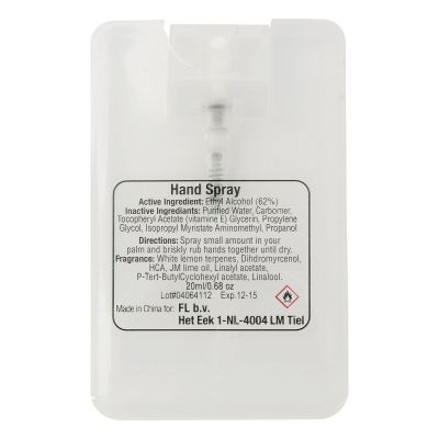 CREDITCLEAN - Hand cleansing spray 