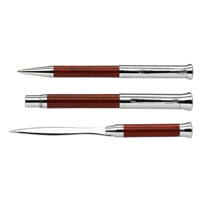 PAULETTE - Rosewood writing set 