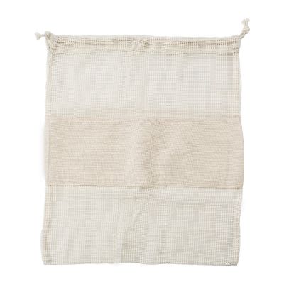 ADELE - Set of three reusasable cotton mesh produce bags 