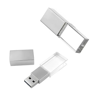 CRYSTAL - USB stick glass and metal