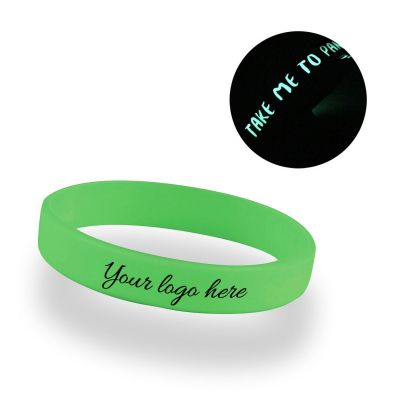 WRIST SHINEY - glow logo silicone wristbands