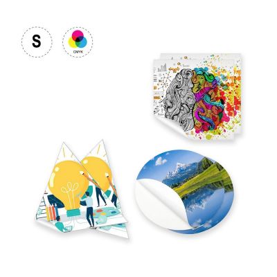 STICKER S TRIANGLE - adhesive paper labels 
