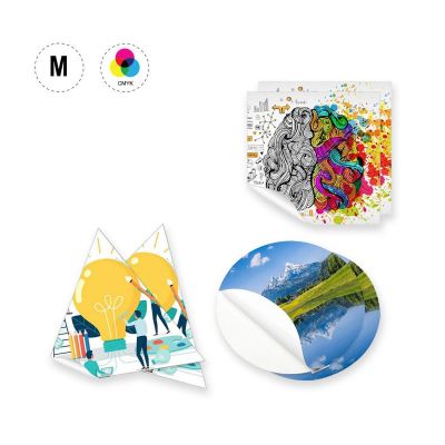 STICKER M ROUND - adhesive paper labels 