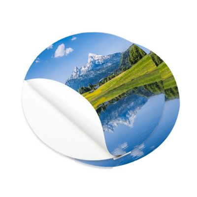 STICKER L ROUND - adhesive paper labels 