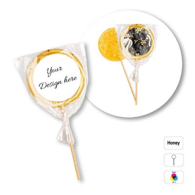 HONEYBEE POP - Lollipops with pollen and lemon peel