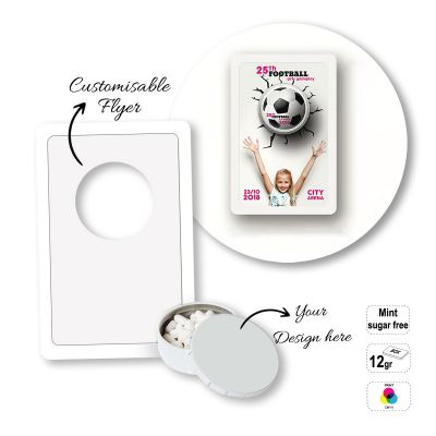 SUGARFREE MINT CARD - box of sugar-free mints with flyer
