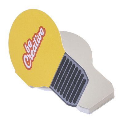 CREASTICK BULB - custom sticky notepad