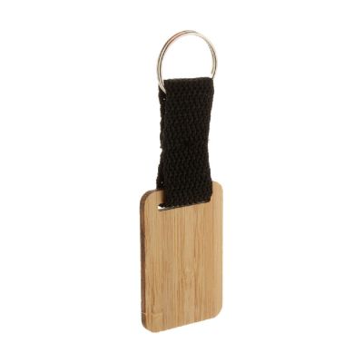 STROPP - bamboo keyring, rectangle