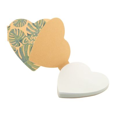 CREASTICK HEART ECO - custom sticky notepad