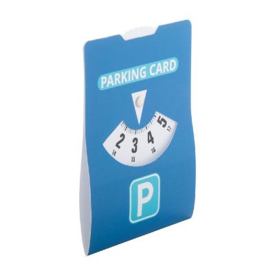 Parking disc with print