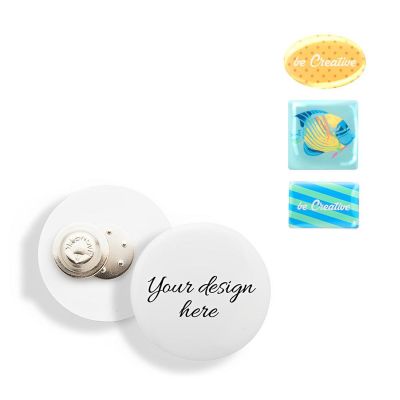 DOMEBADGE - magnetic badge 35×53 mm