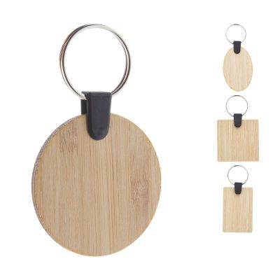 BAMBRY - bamboo keyring, rectangle