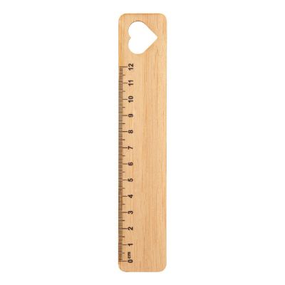 ROOLER - bamboo ruler, heart