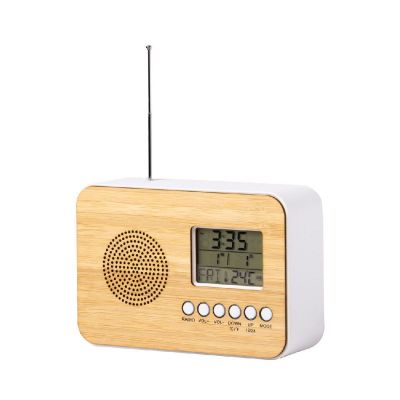 Boolarm bamboo alarm clock Nature