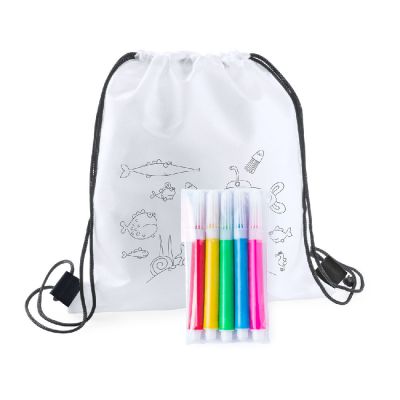 BACKYS - colouring drawstring bag
