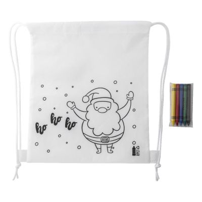 JULFAR BAG B - colouring Christmas drawstring bag