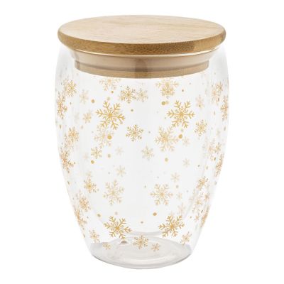 BOSTRO - Christmas glass thermo cup
