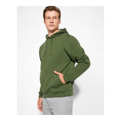 POWELL - Two-colour hoodie with double fabric