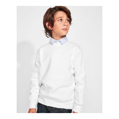 CLAIRTON KIDS - Classic sweatshirt with 1x1 elastane rib in collar