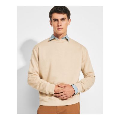 CLAIRTON - Classic sweatshirt with 1x1 elastane rib in collar