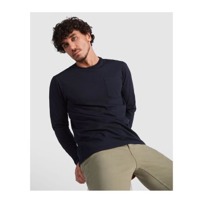 ALTAIR - Long-sleeve t-shirt with crew neck and cuffs in 1x1 rib