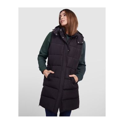 ESTONIA - Women's padded vest with removable hood