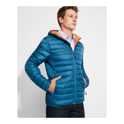 PITTSTON - Men's feather touch quilted jacket with fitted hood