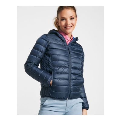 CHAD - Women's feather touch quilted jacket with fitted hood
