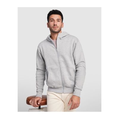 BELLEVILLE - Sweat hooded jacket with high neck and full zip