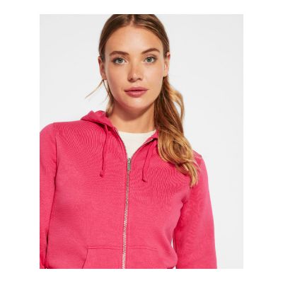 MUNCIE - Women's sweat jacket with matching hood lining