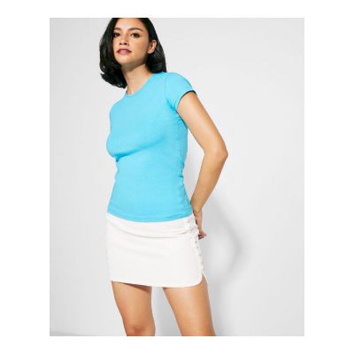 PUEBLO - Short-sleeve t-shirt with ribbed collar