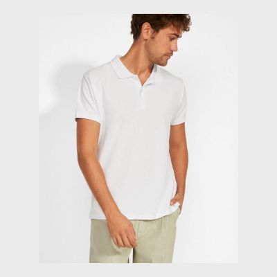 CASERTA - Short-sleeve polo shirt in OCS certified organic cotton