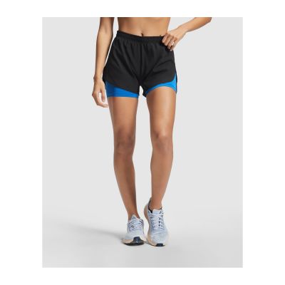 CAGLIARI - Women's sports shorts with contrasting inner short leggings