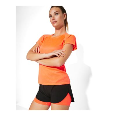 CAGLIARI - Women's sports shorts with contrasting inner short leggings