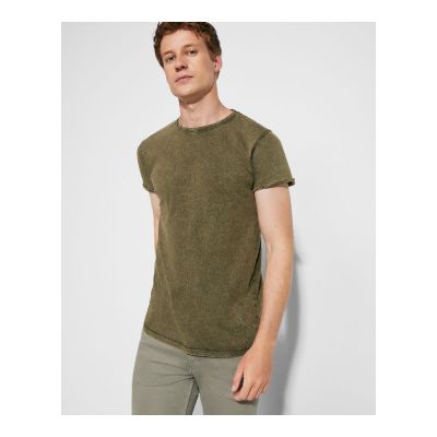 ASPEN - Short-sleeve t-shirt in a jeans effect design