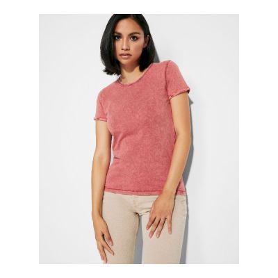 ASTI - Short-sleeve t-shirt in a jeans effect design for women