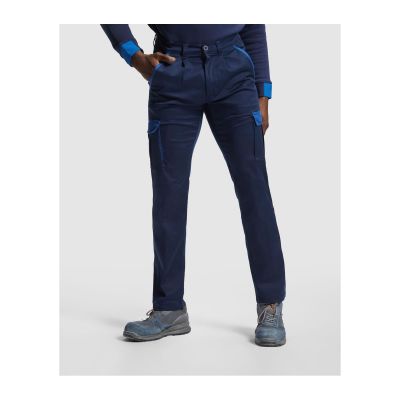 PORTLAND - Long trousers in a colour combination design