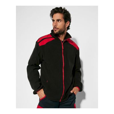 BELOIT - Fleece jacket in two-colour combination