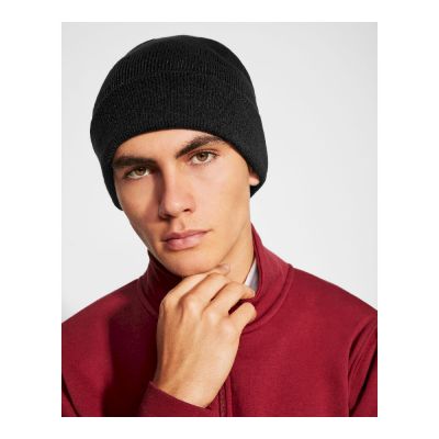 VALENCIA - Knitted beanie with double turn-up on hem