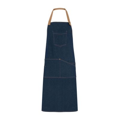 COMOROS - Long apron in denim fabric