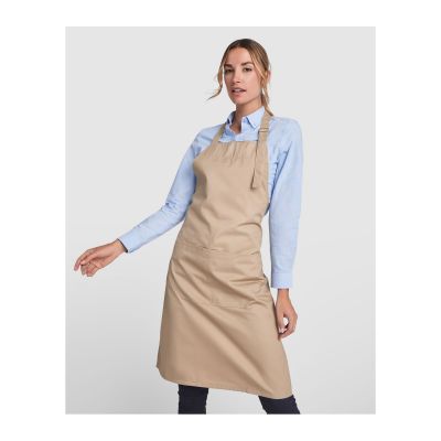 BETHEL - Long twill apron in recycled polyester and cotton