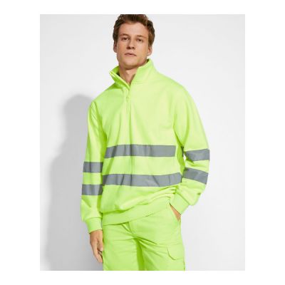 BOSNIA - High-visibility sweater with half zip