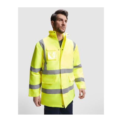 BOWIE - Combined and padded high-visibility parka