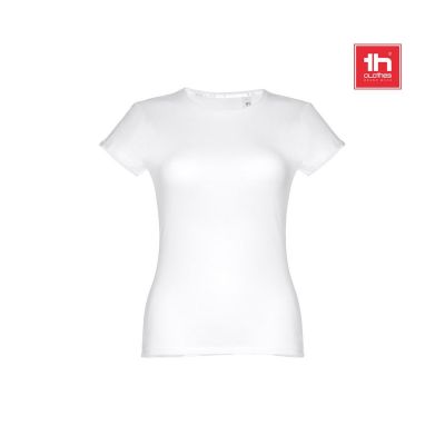 THC SOFIA WH - Women's fitted short sleeve cotton T-shirt. White