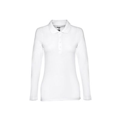 THC BERN WOMEN WH - Women's long sleeve polo shirt