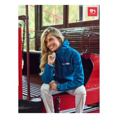 THC ZAGREB WOMEN - Women's softshell jacket with detachable hood and rounded back hem