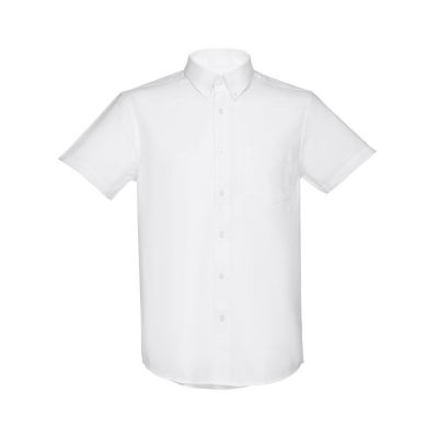 THC LONDON WH - Men's short-sleeved oxford shirt. White