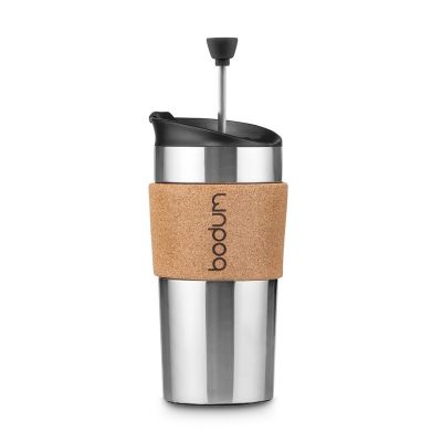 TRAVEL PRESS CORK - travel mug 450ml