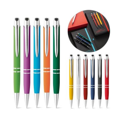 MARIETA SOFT - Aluminium ball pen with clip