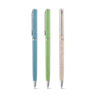 DEVIN - Ball pen with wheat straw fibre and ABS with twist mechanism